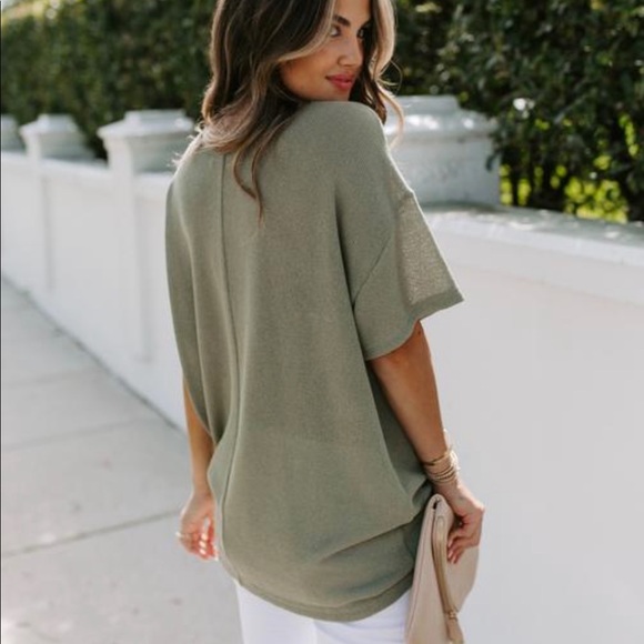 Lace Up Knit Top - Picture 2 of 6